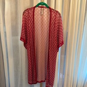 Antonio Marras Red Lace Cardigan